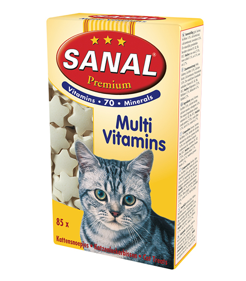 Лакомство Лакомство &quot;Sanal&quot; Для кошек премиум, 85 таблеток для кошек и котят