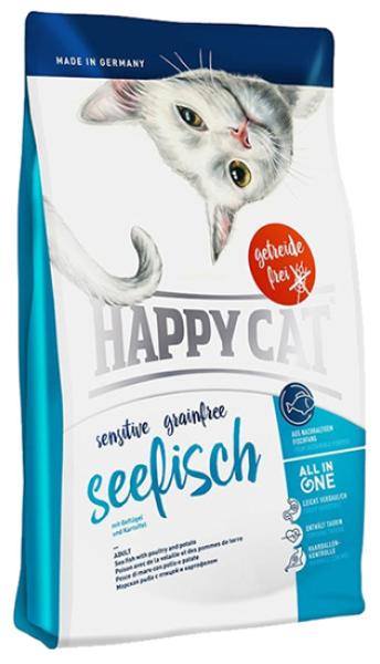 Сухой корм Happy Cat Sensitive Grainfree (Морская рыба) для кошек и котят