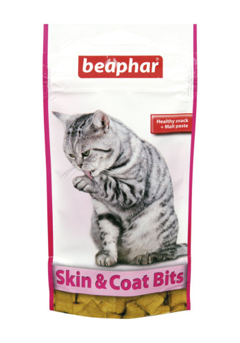 Лакомство Лакомство Beaphar Skin & Coat Bits для кошек и котят