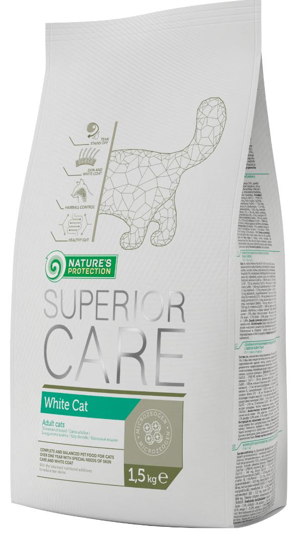 Сухой корм Nature's Protection White Cat для кошек и котят