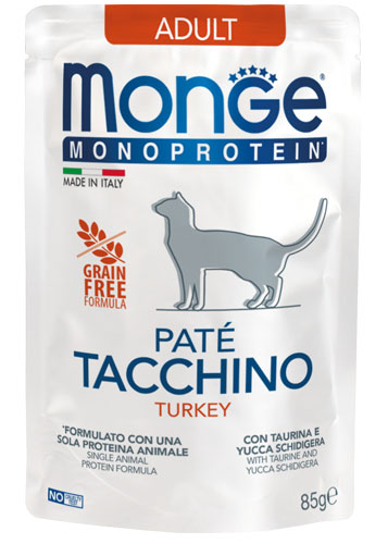 Консервы Monge Cat Mono Paté (Индейка) для кошек и котят