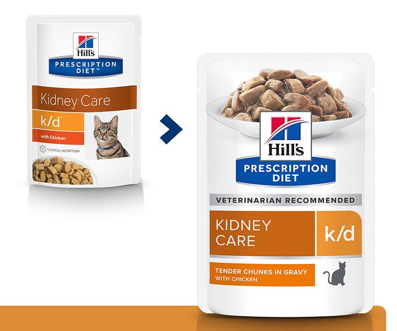 Консервы Hill's k/d Kidney Care влажный корм для кошек с курицей для кошек и котят