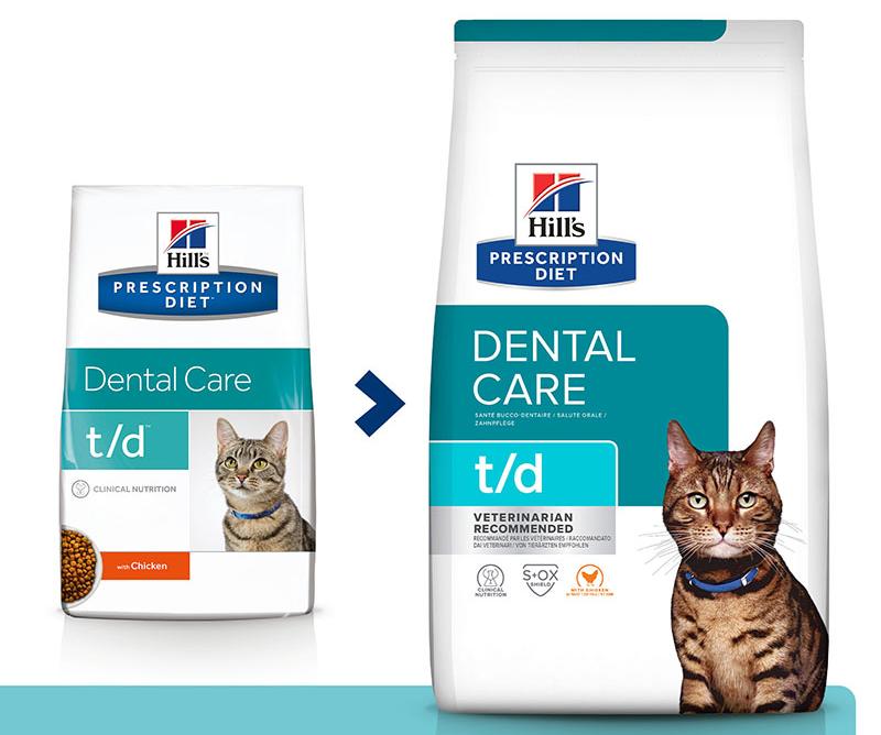 Сухой корм Hill's Prescription Diet t/d Dental Care для кошек (Курица) для кошек и котят