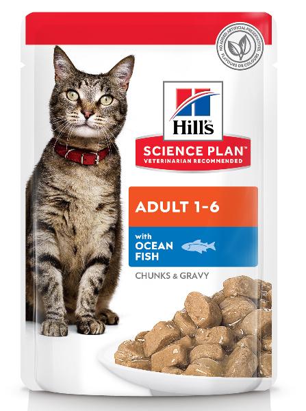 Консервы Hill's Science Plan Optimal Care влажный корм (океаническая рыба) для кошек и котят