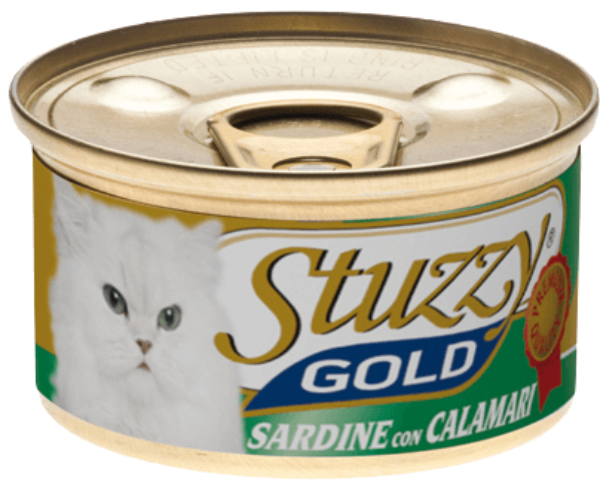 Консервы Stuzzy Gold Консервы в собств.соку (сардины/кальмары) для кошек и котят