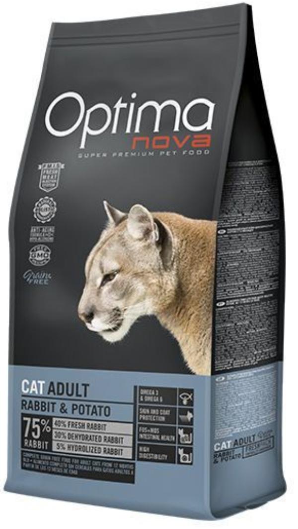 Сухой корм Optima Nova Cat Adult (Кролик и картофель) для кошек и котят