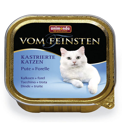 Консервы Vom Feinsten Castrated (с индейкой и форелью) для кошек и котят