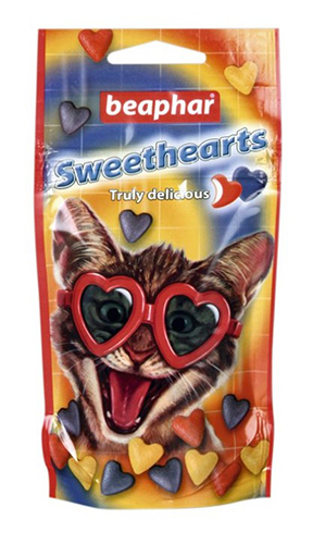 Лакомство Лакомство Beaphar Sweethearts 52,5 г для кошек и котят