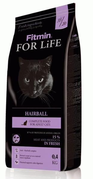 Сухой корм Fitmin For Life Hairball для кошек и котят