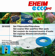 Eheim Фильтрующий материал Eheim ECCO PRO (1 губка + 4 синтепона)