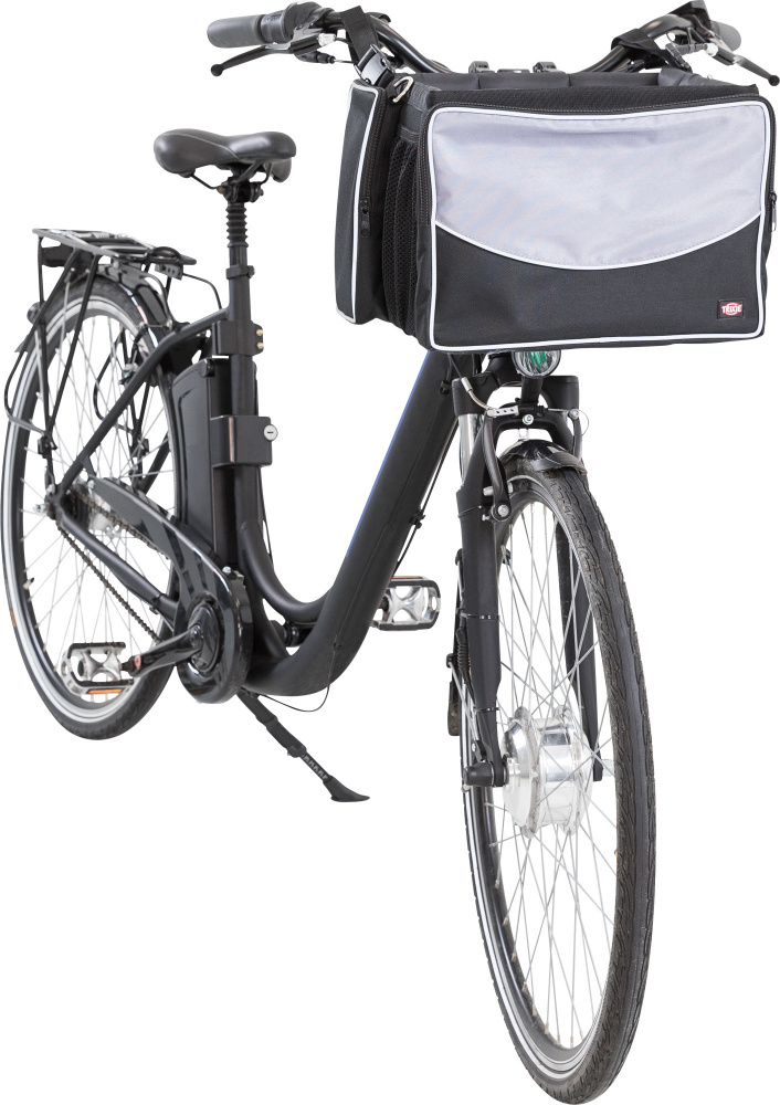 Trixie Сумка-переноска для велоперевозки на руль, серо-черная купить | Цены и Фото
