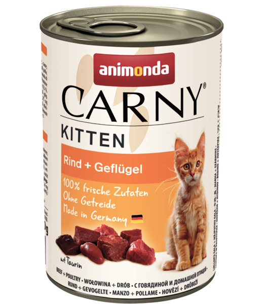 Консервы Carny Kitten (коктейль из мяса птицы) для кошек и котят