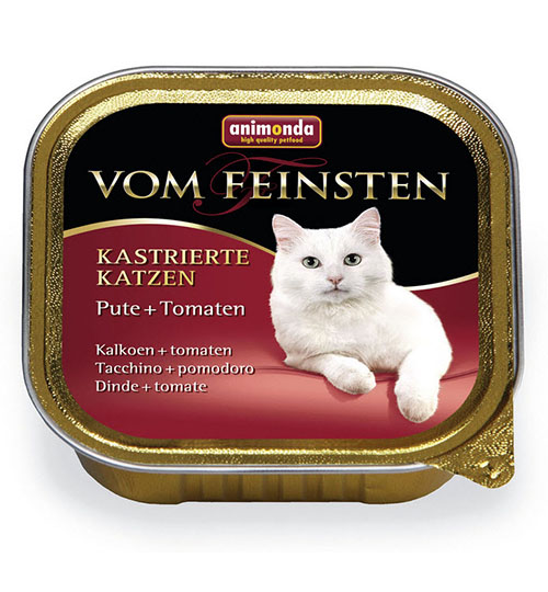 Консервы Vom Feinsten Castrated (с индейкой и томатами) для кошек и котят