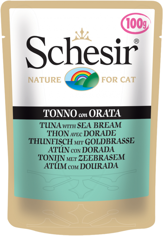 Консервы Schesir Tuna Orata (Тунец, дорадо) для кошек и котят
