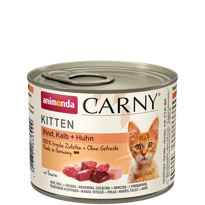 Консервы Carny Kitten (с телятиной и курицей) для кошек и котят