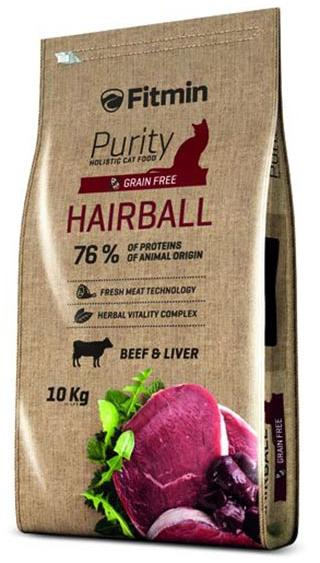 Сухой корм Fitmin Сat Purity Hairball (Говядина) для кошек и котят