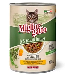 Miglior gatto Консервы Le Specialità Italiane (Курица, горох и морковь в соусе)