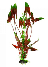 Barbus Пластиковое растение Водная Кала зеленое с коричневым
