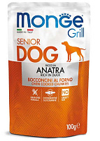Пауч Monge Grill Senior Dog Anatra – Garfield.by