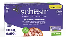 Schesir C&B Adult Cat Box (Тунец, говядина в желе)