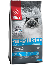 BLITZ Classic Sterilised Adult Cat (Курица)