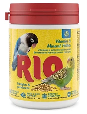 RIO Витаминно-минеральные гранулы для волнистых и средних попугаев, 120 г