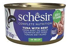 Schesir C&B Adult Cat (Тунец, говядина в желе)