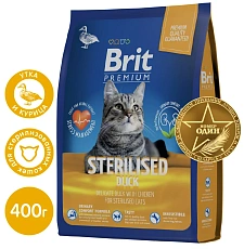 Brit Premium Cat Sterilized (Утка, курица)
