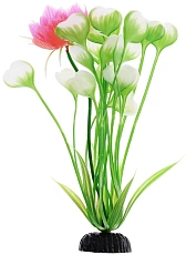 Barbus Пластиковое растение Кувшинка зеленая с цветком