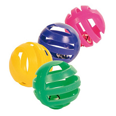 Trixie Игрушка цветные трещащие шарики, 4 шт