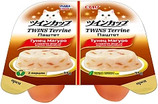 INABA CIAO TWINS Terrine Паштет Тунец Магуро и куриное филе со вкусом кацуобуси