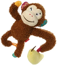 GIGwi PLUSH FRIENDZ Игрушка для собак Обезьянка с бананом