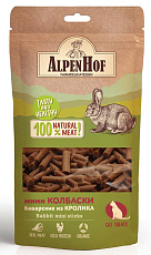 AlpenHof Мини колбаски баварские из кролика для кошек