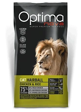 Optimanova Cat Hairball (Курица и рис)