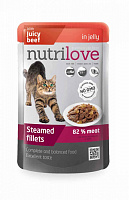 Nutrilove NMpouch Cat Beef in jelly – Garfield.by