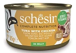 Schesir C&B Adult Cat (Тунец, цыпленок в желе)