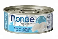 Monge Supreme Sterilised Консервы из тунца с кальмаром