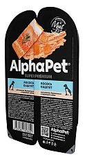 AlphaPet Superpremium Лосось паштет для щенков