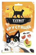 ТИТБИТ Лакомство хрустящее с курицей для кошек