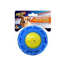 Nerf Dog Мяч рифленый пищащий, синий/зеленый