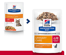 Hill's Prescription Diet c/d Multicare Urinary Stress Влажный корм для кошек (курица)