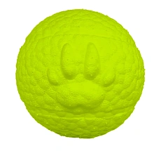 Mr.Kranch Игрушка для собак Мяч с лапкой, неоновая желтая