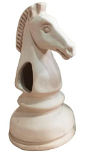 Gloxy Декорация Шахматная фигура Конь белый
