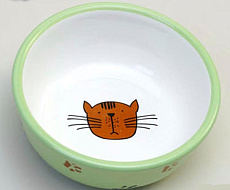 JollyPaw Миска для кошек с рисунком, 0,35 л/13 см