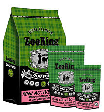 ZooRing Adult Mini Active Dog (Молодой бычок, рис)