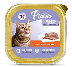 Plaisir Паштет для кошек (Курица)