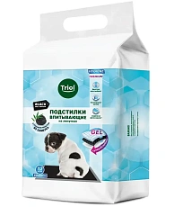 Triol Подстилки впитывающие (с углем), черные