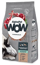 AlphaPet WOW Superpremium Dog Sensitive Medium Adult (Ягненок с бурым рисом)
