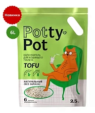 Potty-Pot Наполнитель ТОФУ Натуральный без запаха