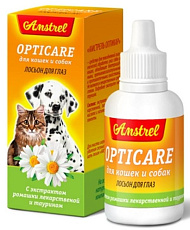 Amstrel Лосьон для глаз "Opticare" для кошек и собак, 30 мл